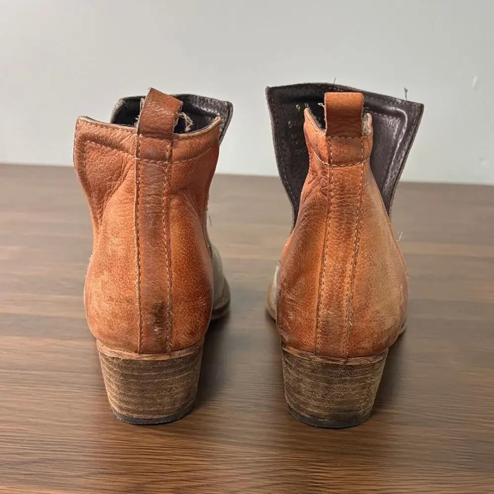 DIBA True Women's Suede‎ Ankle Boots - Gray and Tan